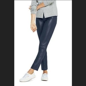 New High Rise Shimmer Ankle Jeans Navy